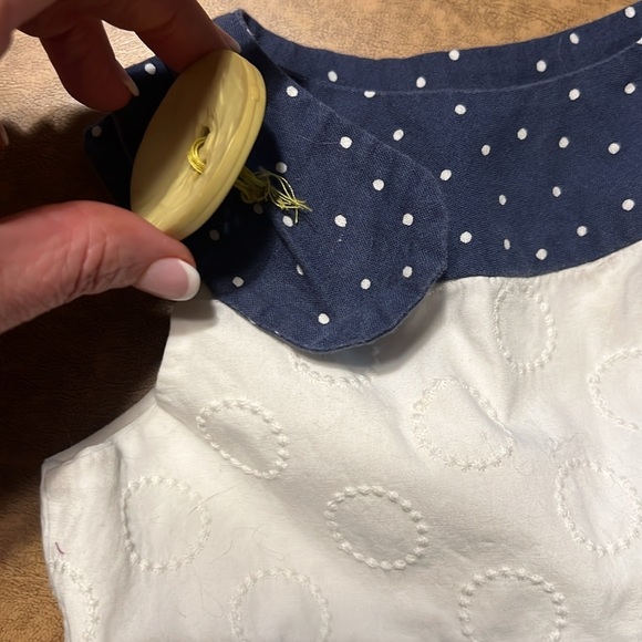 Persnickety button dress size 6 (damaged- please read description) - Picture 3 of 5